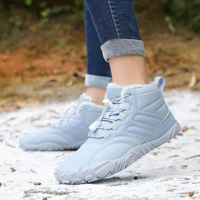 Hoge vetersneakers voor heren met een warme en stijlvolle uitstraling