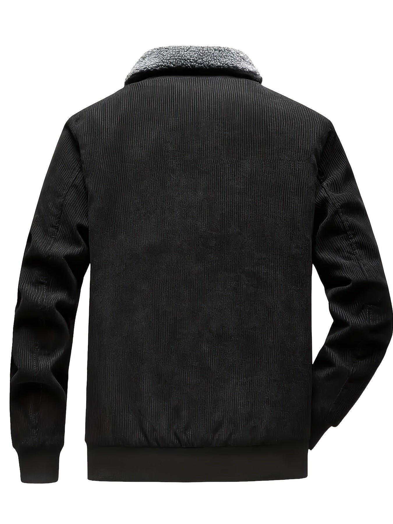 Retro Winterjas met Lange Mouwen voor Heren