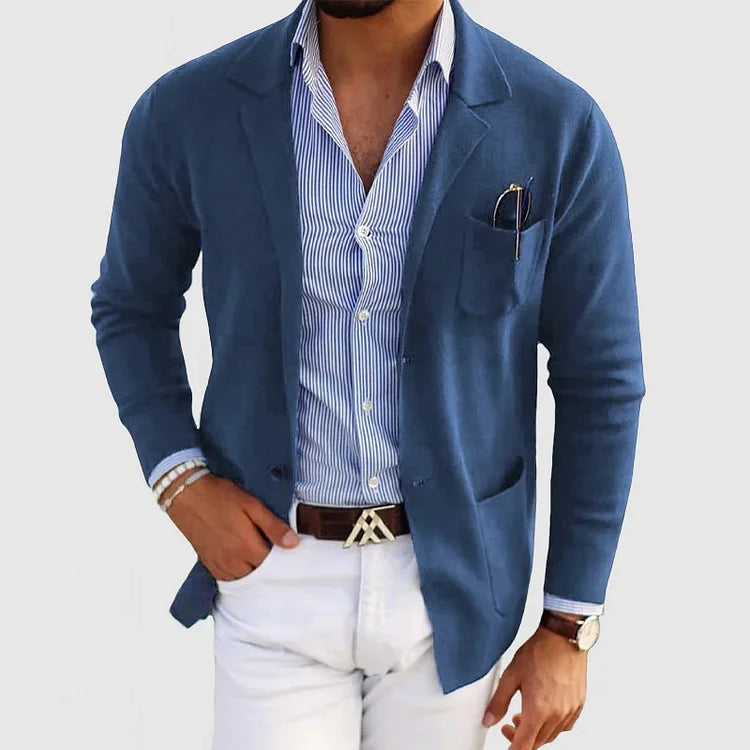 Klassieke herenblazer met knoopsluiting en stijlvol ontwerp