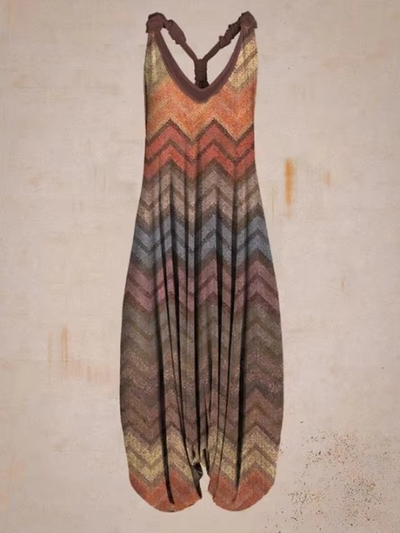 Luchtige dames jumpsuit in boho stijl voor een zomerse en ontspannen uitstraling