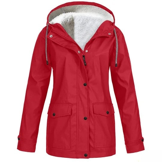 Hoodie voor Buitensporten, Winterjas met Kap voor Bergbeklimmen
