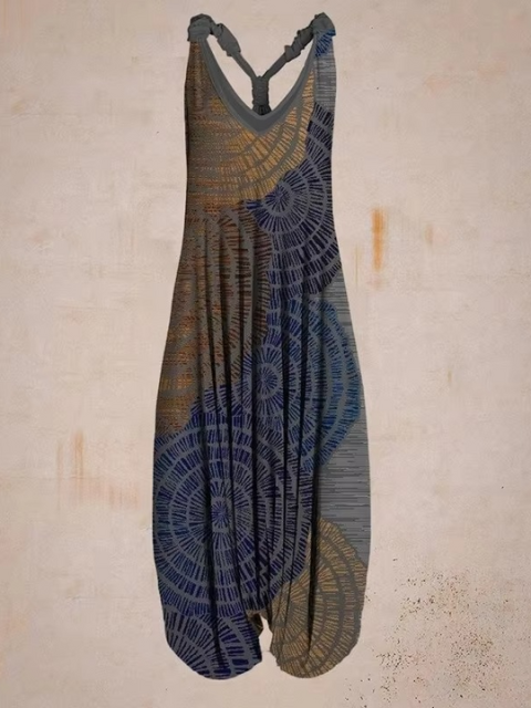 Luchtige dames jumpsuit in boho stijl voor een zomerse en ontspannen uitstraling