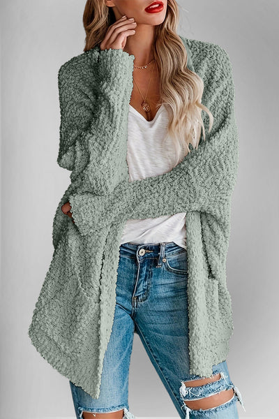 Modieus vest met wijde mouwen en een open snit voor een relaxte look