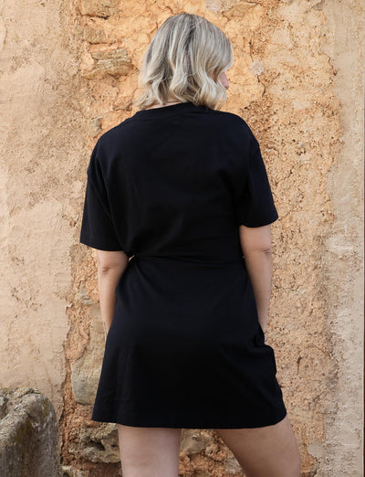 Casual T-shirtjurk met korte mouwen en ontspannen pasvorm
