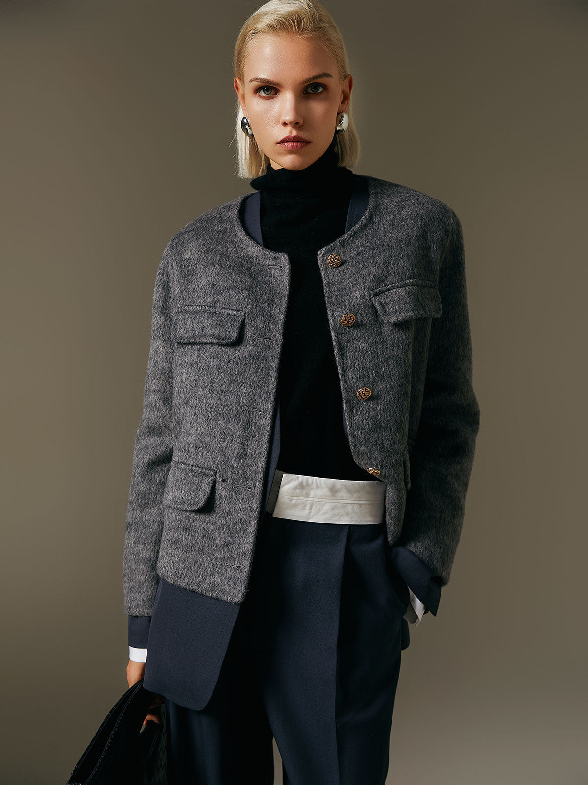 Dames Top met Ronde Hals, Modieus en Comfortabel