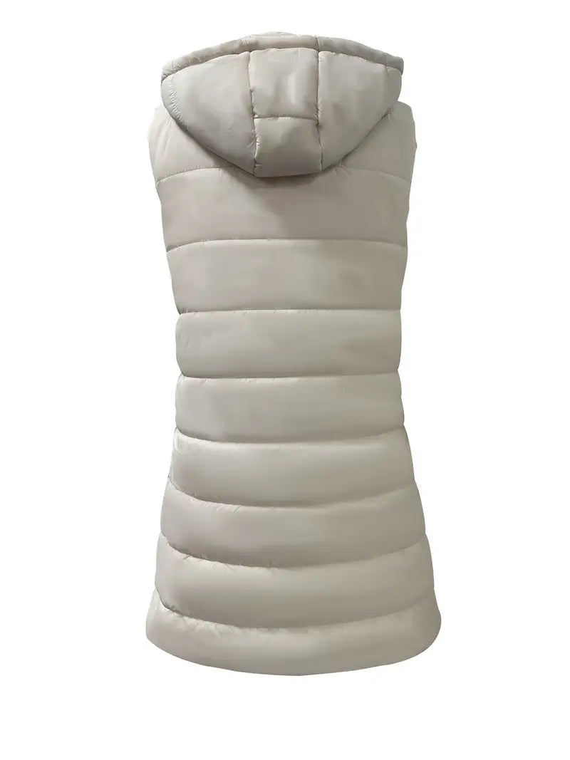 Nonchalant damesgilet met stijlvolle capuchon