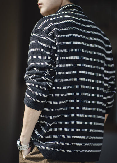 Polo met Amerikaanse Strepen van Thomas - Pullover in Contrastkleur voor Mannen