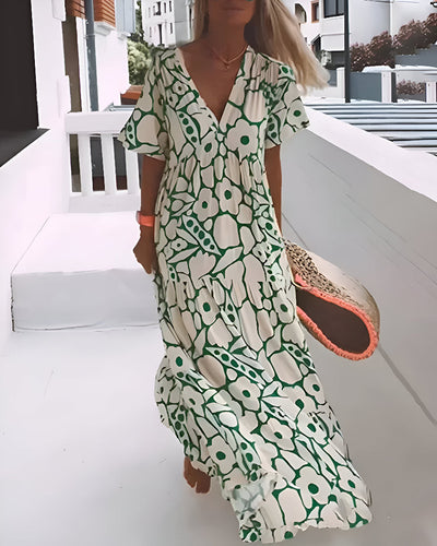 Luchtige mouwloze maxi jurk ideaal voor zomerse dagen