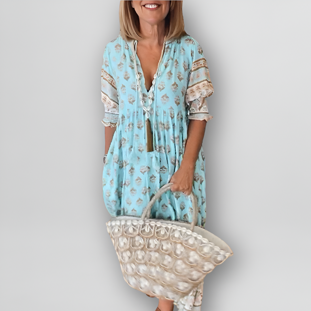 Stijlvolle zomerse midi jurk met print voor een moderne en luchtige look