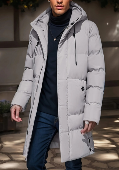 Moderne winterparka voor heren met stijlvol ontwerp