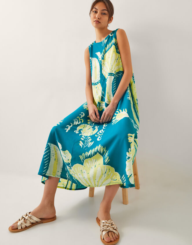 Stijlvolle casual maxi tuniekjurk voor een ontspannen en moderne look