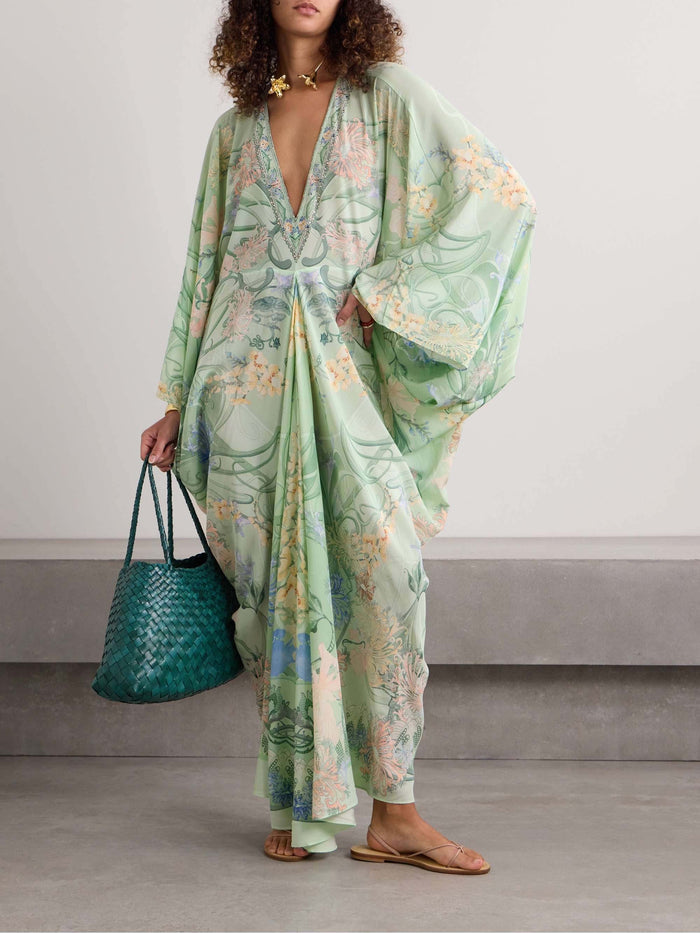 Midi damesjurk met bloemenprint en losse pasvorm voor een luchtige look