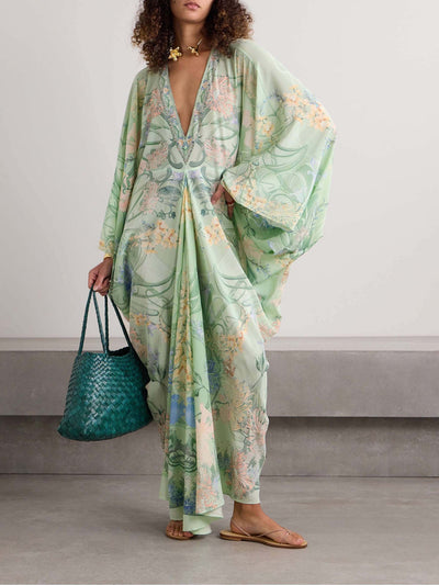 Midi damesjurk met bloemenprint en losse pasvorm voor een luchtige look