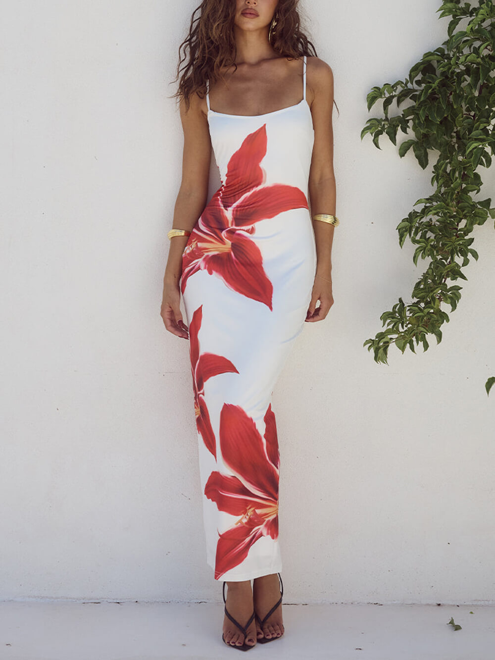 Dames maxi-jurk met bloemenprint voor zomerse momenten