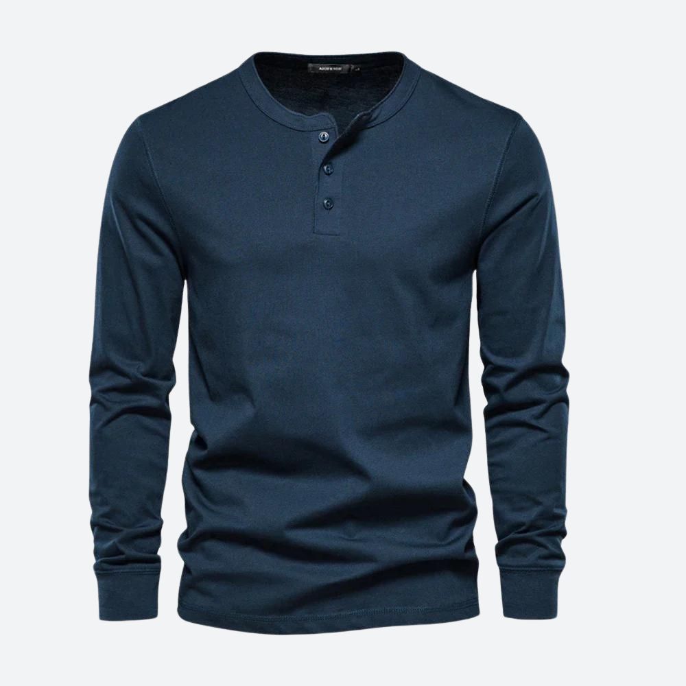 Casual heren overhemd met lange mouwen en tijdloos ontwerp