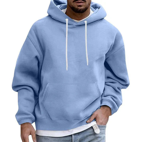 Heren hoodie met capuchon en voorvak voor dagelijks gebruik