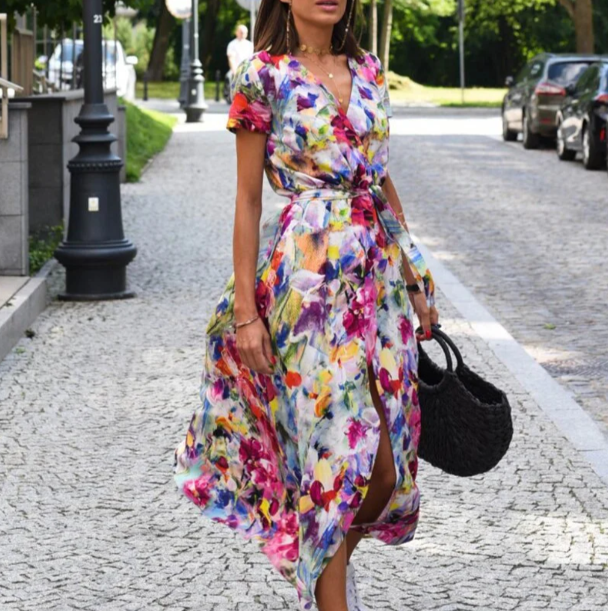 Anna - Jurk met bloemenprint lente/zomer