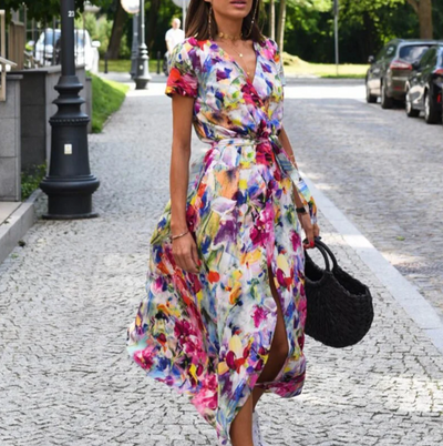 Anna - Jurk met bloemenprint lente/zomer
