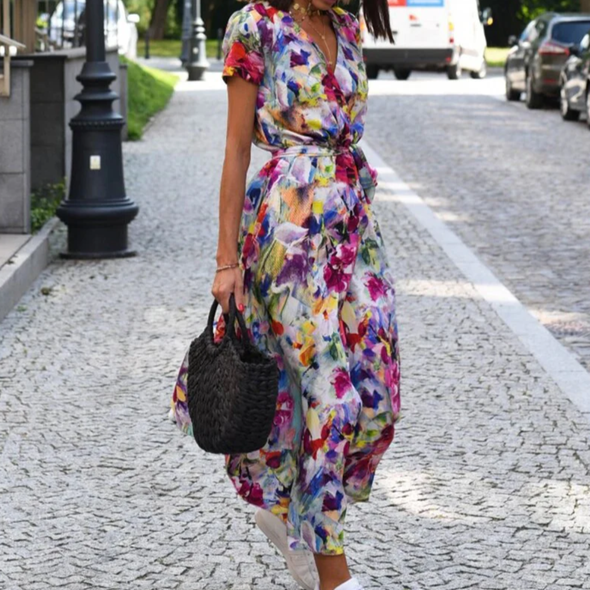 Anna - Jurk met bloemenprint lente/zomer