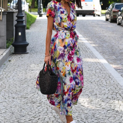 Anna - Jurk met bloemenprint lente/zomer