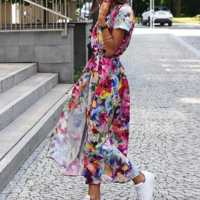 Anna - Jurk met bloemenprint lente/zomer