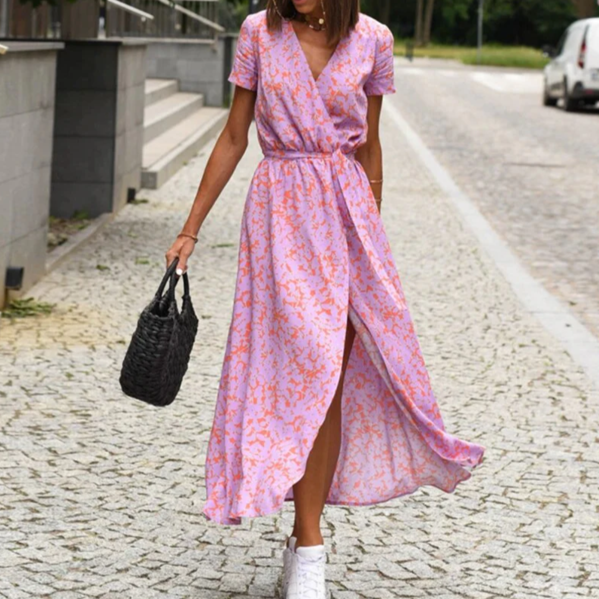 Anna - Jurk met bloemenprint lente/zomer