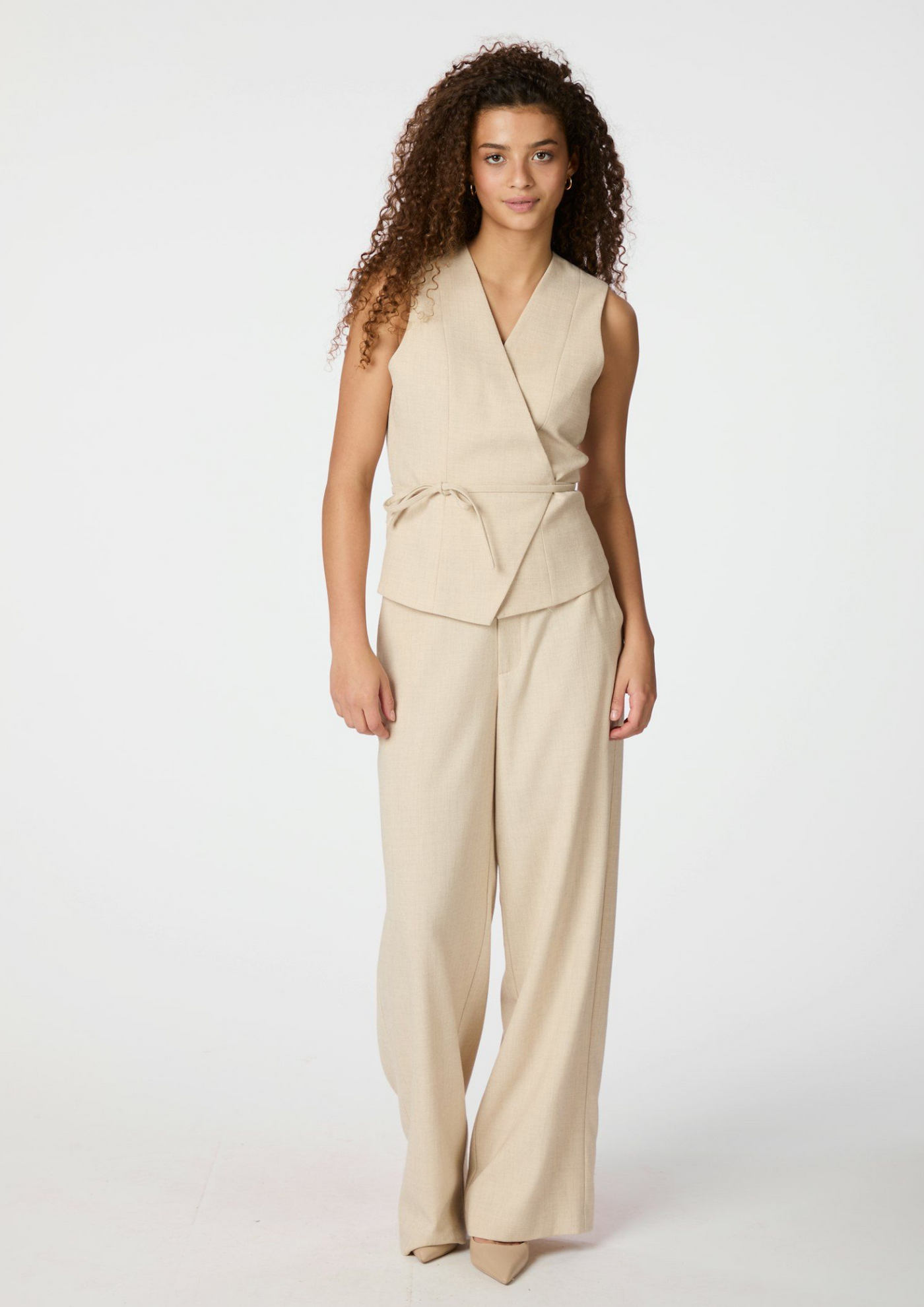 Elegante damesbroek met hoge taille en rechte pijpen voor een tijdloze look