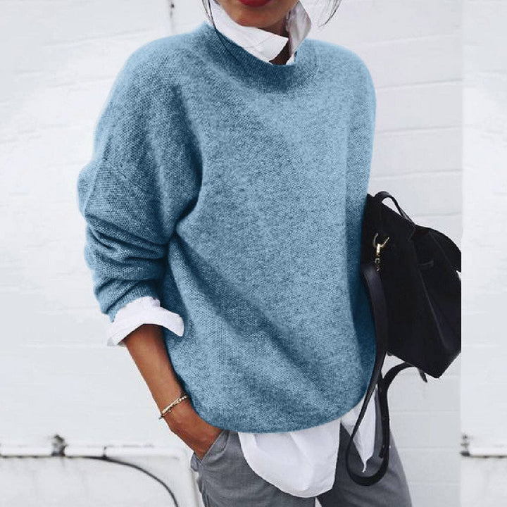 Oversized trui met ronde hals en comfortabele pasvorm