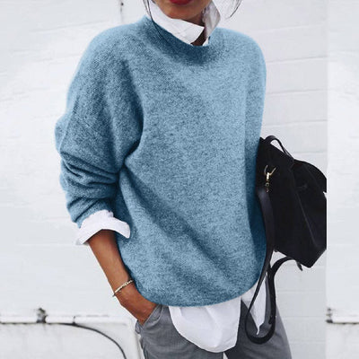 Oversized trui met ronde hals en comfortabele pasvorm