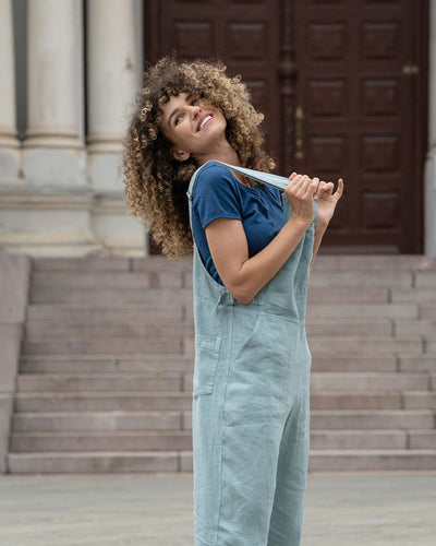 Casual dames jumpsuit met rechte pasvorm en verstelbare bandjes