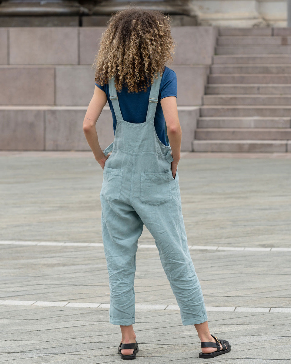 Casual dames jumpsuit met rechte pasvorm en verstelbare bandjes