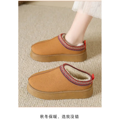 Zachte Pluche Platformsandalen voor Ultiem Comfort in Huis