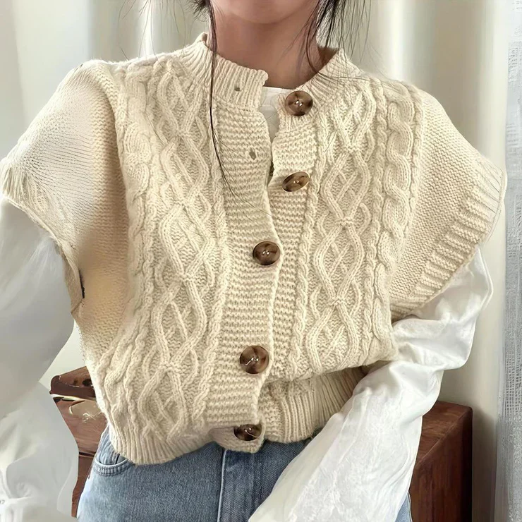 Mouwloos damesvest met tijdloos en veelzijdig ontwerp