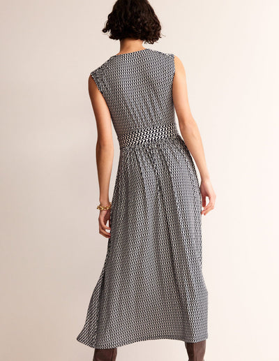 Mouwloze midi jurk met een casual uitstraling voor dagelijks gebruik