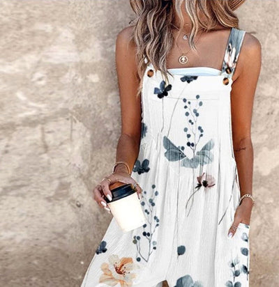 Luchtige wijde jumpsuit met bandjes
