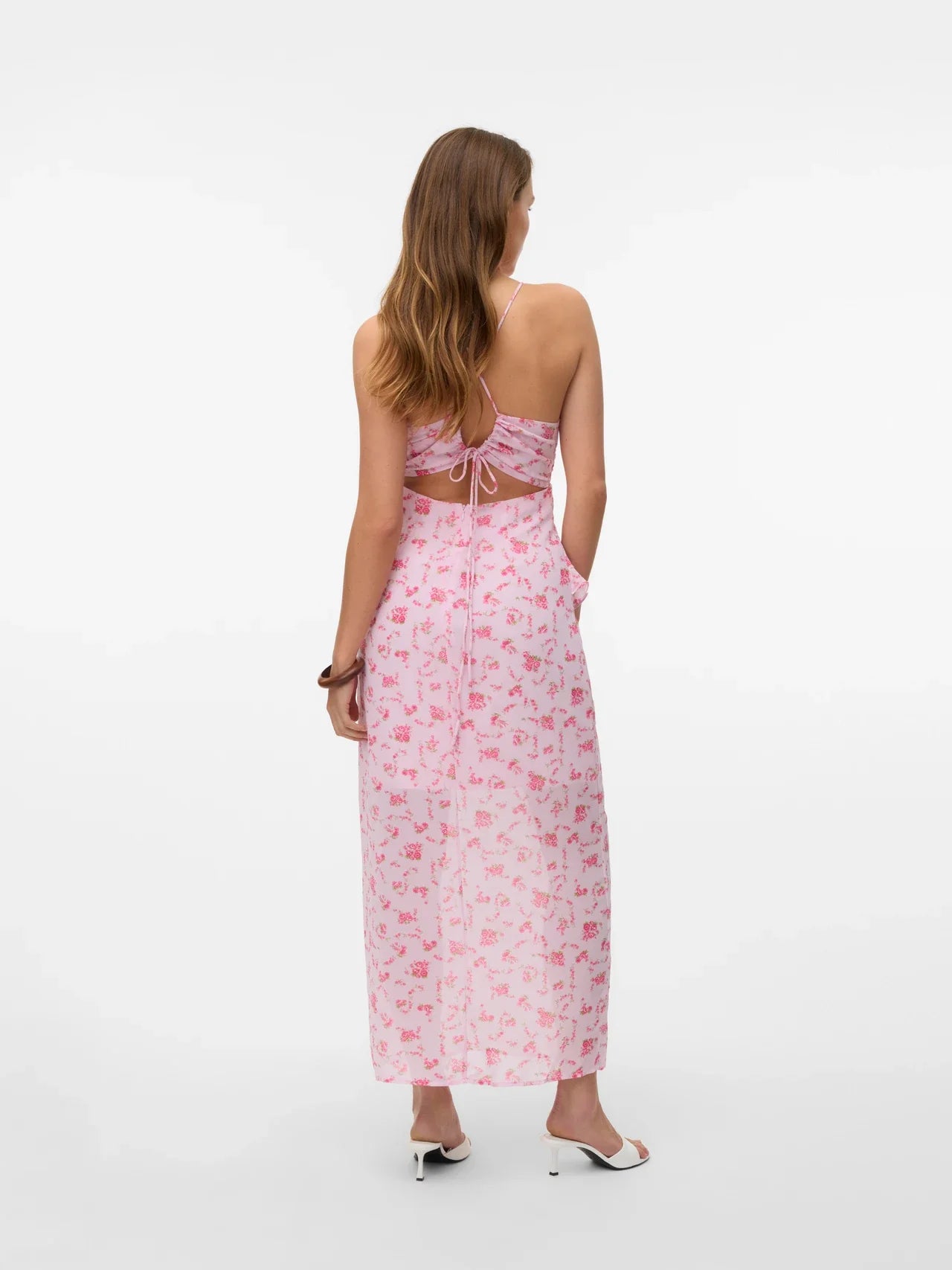 Lange jurk met verfijnde details en elegante uitstraling