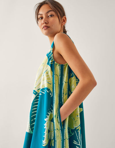 Stijlvolle casual maxi tuniekjurk voor een ontspannen en moderne look