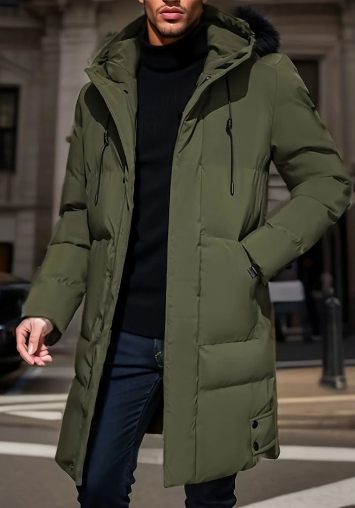 Moderne winterparka voor heren met stijlvol ontwerp