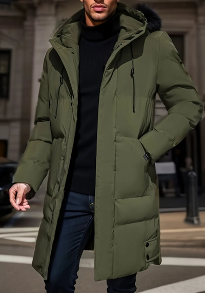Moderne winterparka voor heren met stijlvol ontwerp