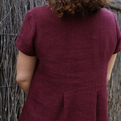 Casual damesjurk met korte mouwen en elegante uitstraling