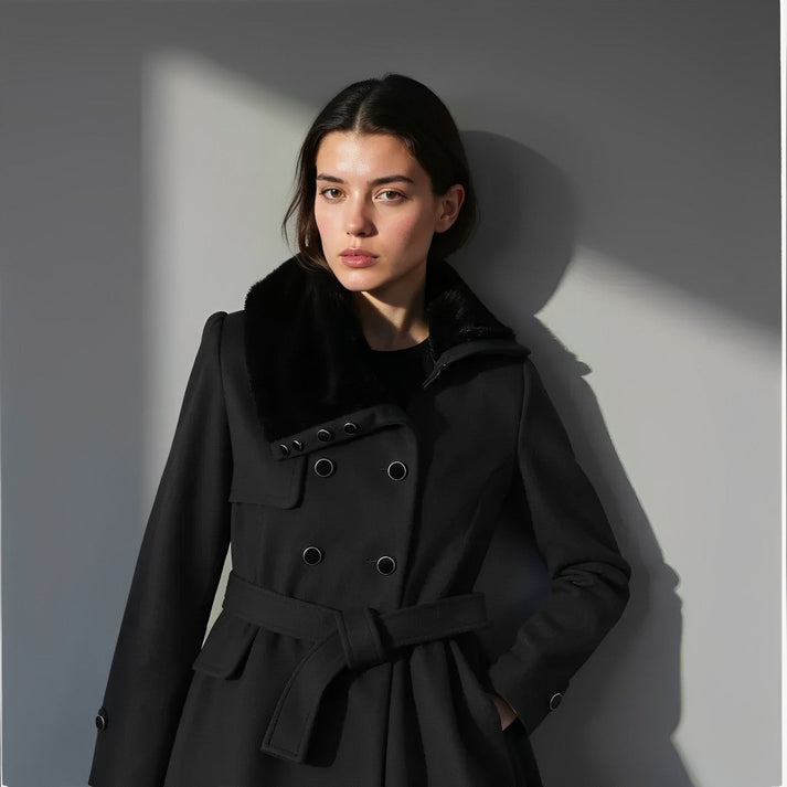 Warme dames winterjas voor stijl en comfort