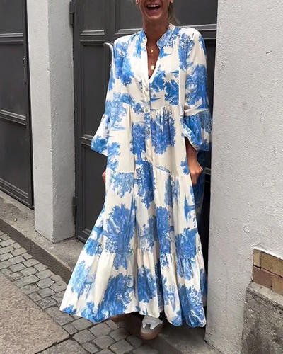 Lange elegante damesjurk met tijdloos ontwerp voor bijzondere gelegenheden