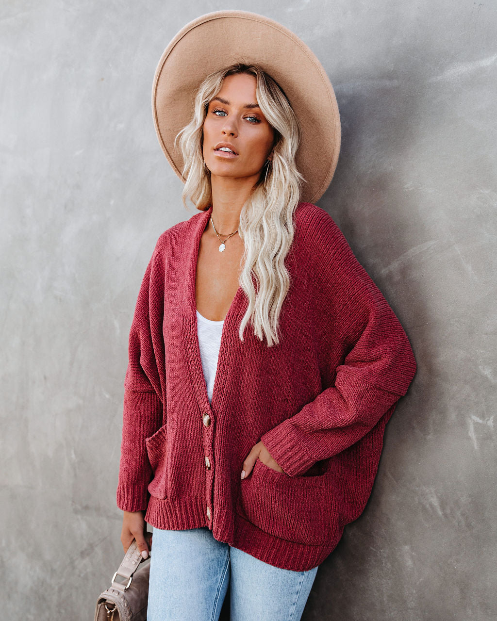 Elegante Cardigan met knopen en praktische zakken