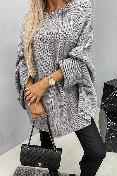 Nicole elastische gebreide trui met ronde hals – comfortabel en stijlvol