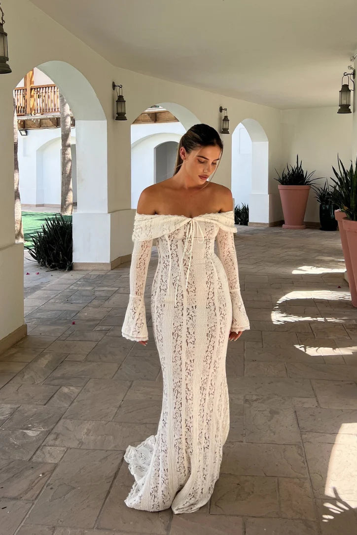 Maxi jurk met romantische uitstraling en elegante stijl