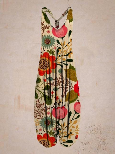 Luchtige dames jumpsuit in boho stijl voor een zomerse en ontspannen uitstraling