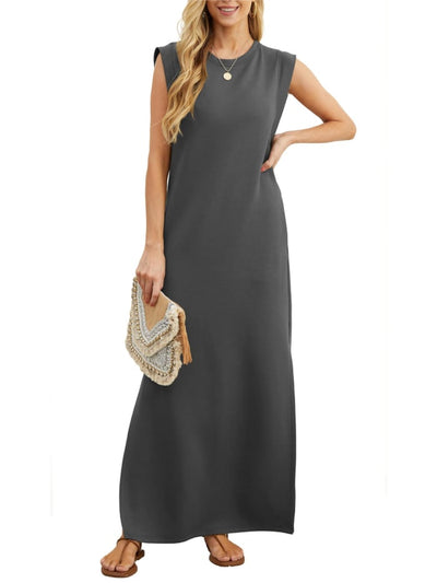 Charlotte - Casual losse, kreukvrije jurk met split