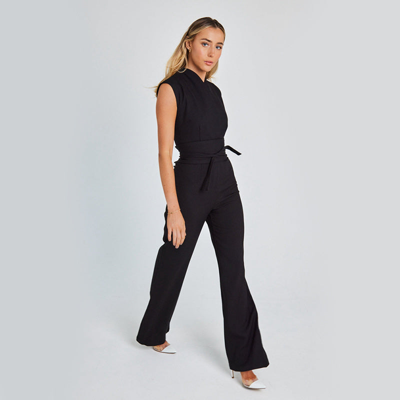 Mono largo sin mangas con diseño elegante para mujer