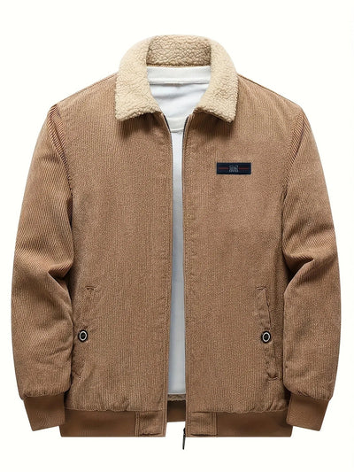 Retro Winterjas met Lange Mouwen voor Heren