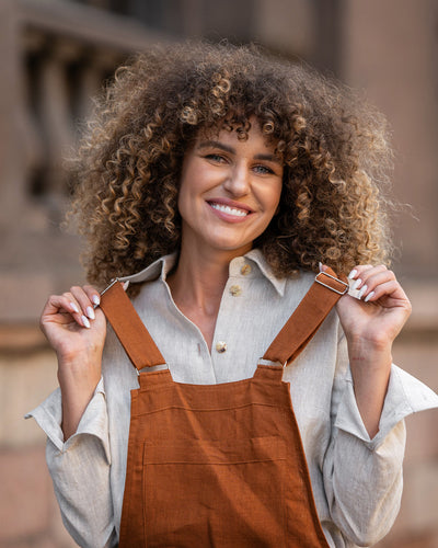 Casual dames jumpsuit met rechte pasvorm en verstelbare bandjes